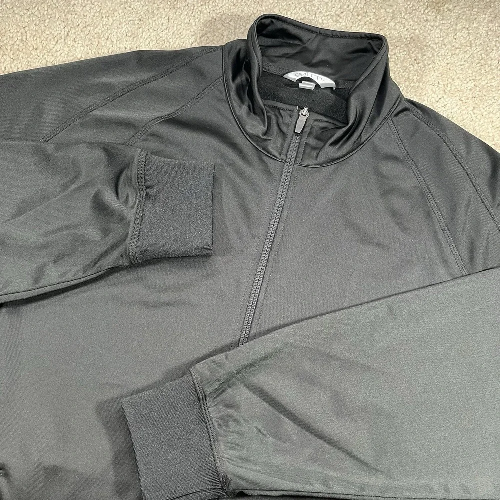 Smitty Men's Baseball Jacket Size XL Pullover And Full Zip Up Black Referee